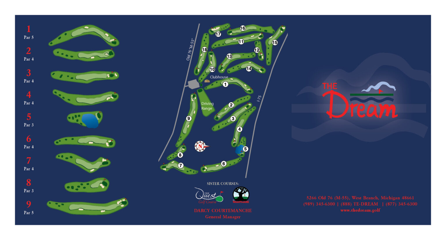 Level Dream Course Course Layout | The Dream Golf Course
